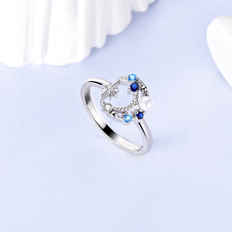 Women's 925 Sterling Silver Star Open Ring